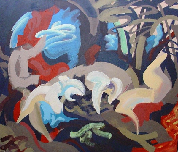 H 72 x 84 inches oil on canvas