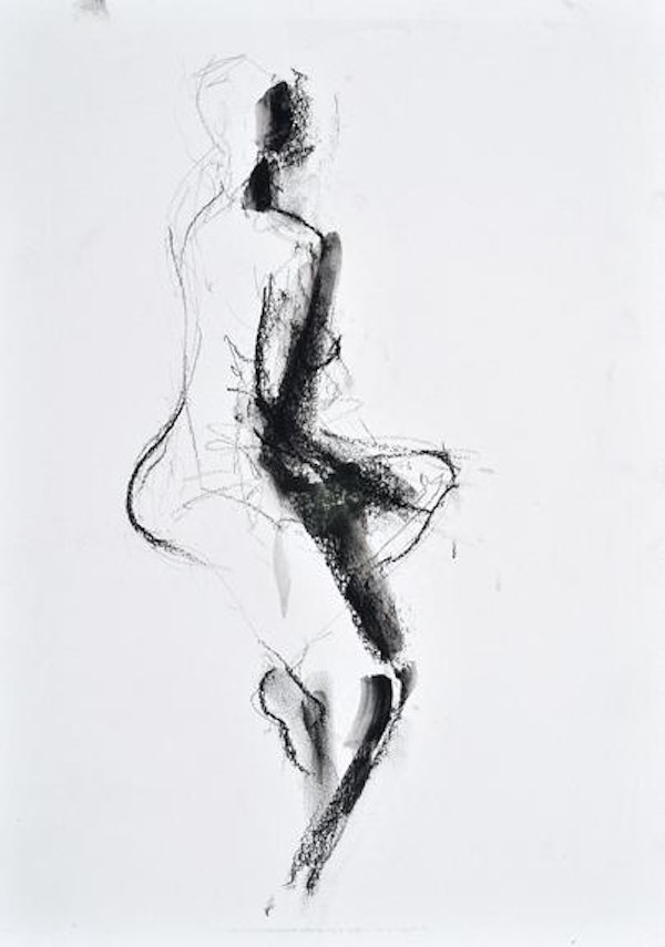 compressed charcoal on paper 22ins x 18ins SOLD
